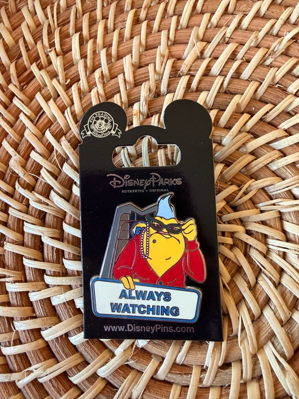 Disney Parks Black, Red, Yellow 'Always Watching' Pin